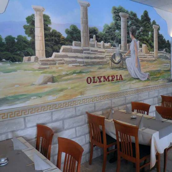 Gemütliches Ambiente bei OLYMPIA - Griechisches Restaurant